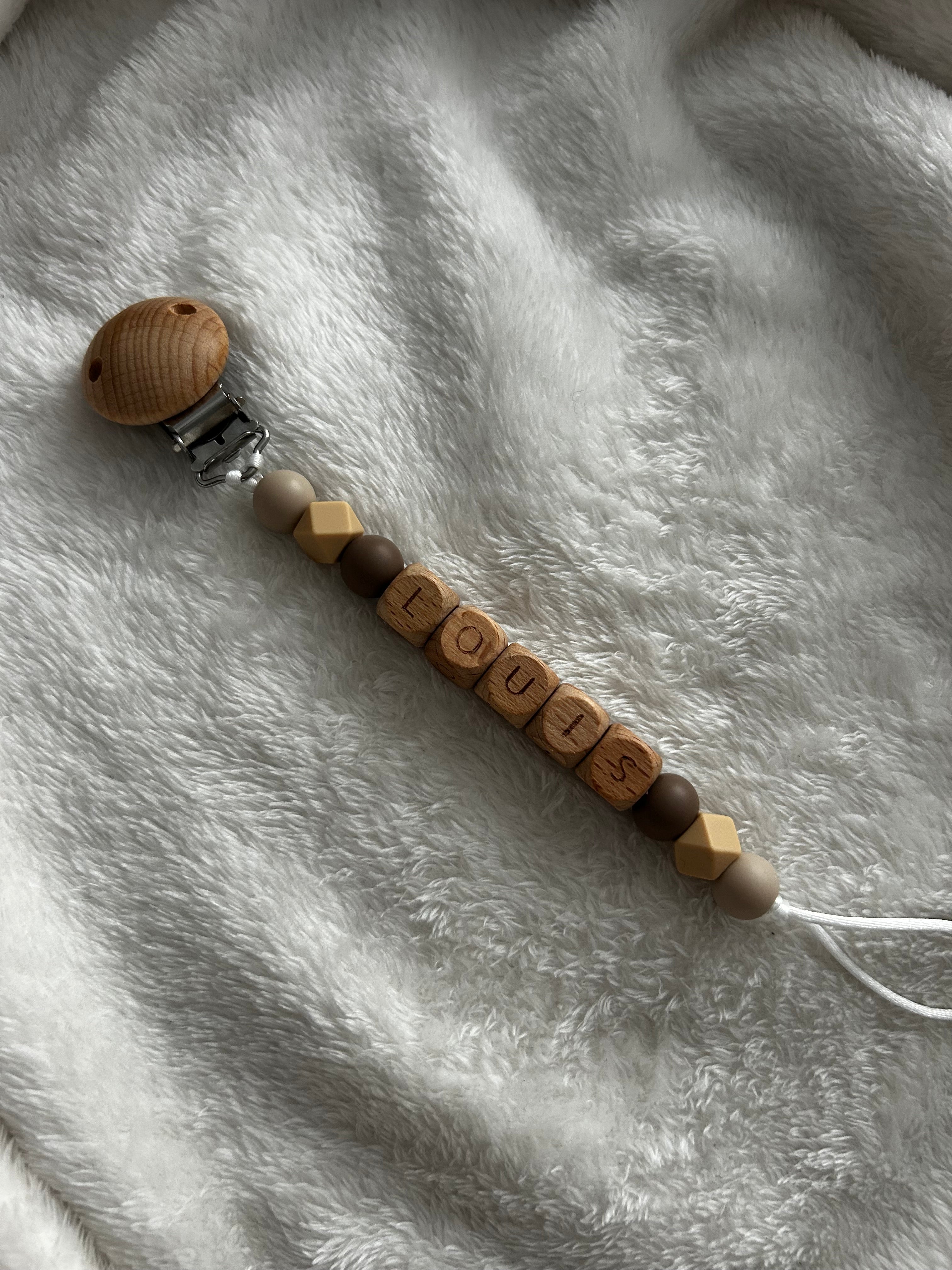 Accroche tétine personnalisé Bout'chou créatif