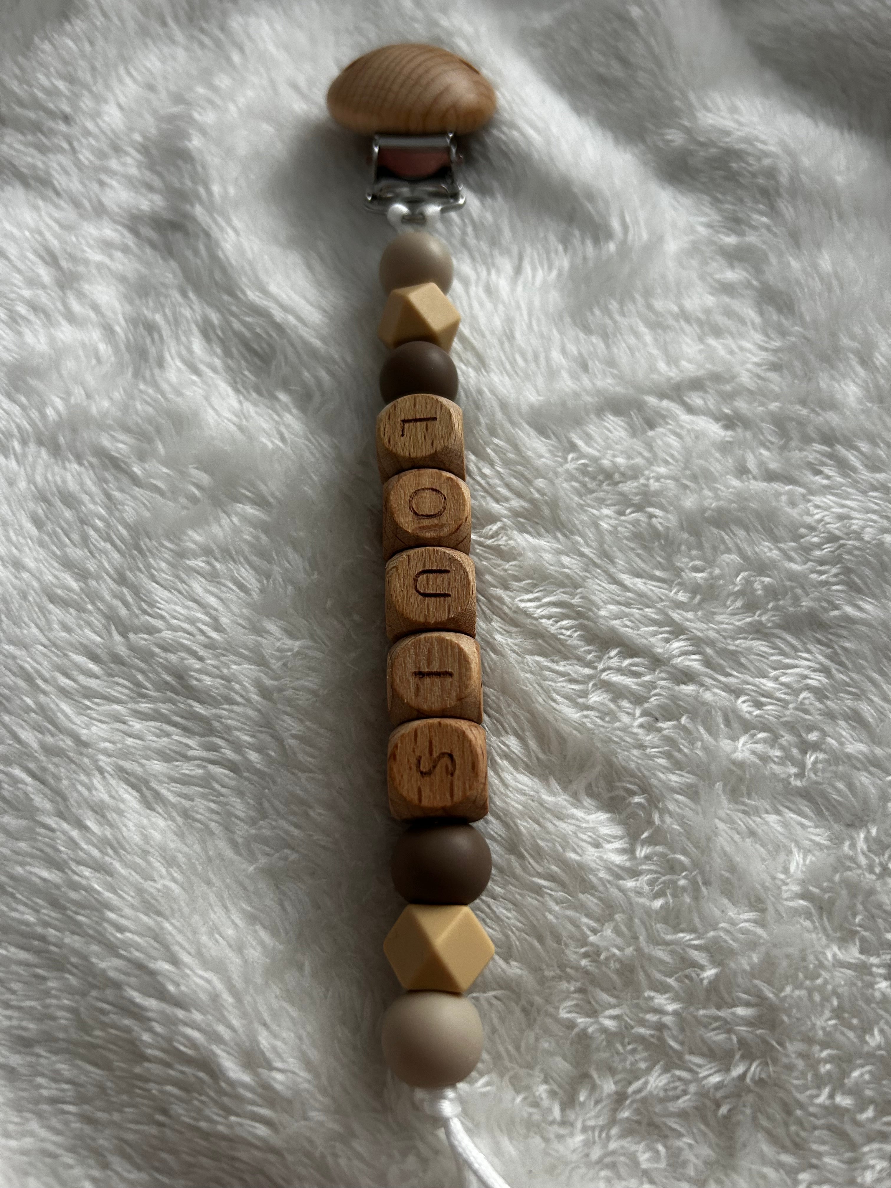 Accroche tétine personnalisé Bout'chou créatif