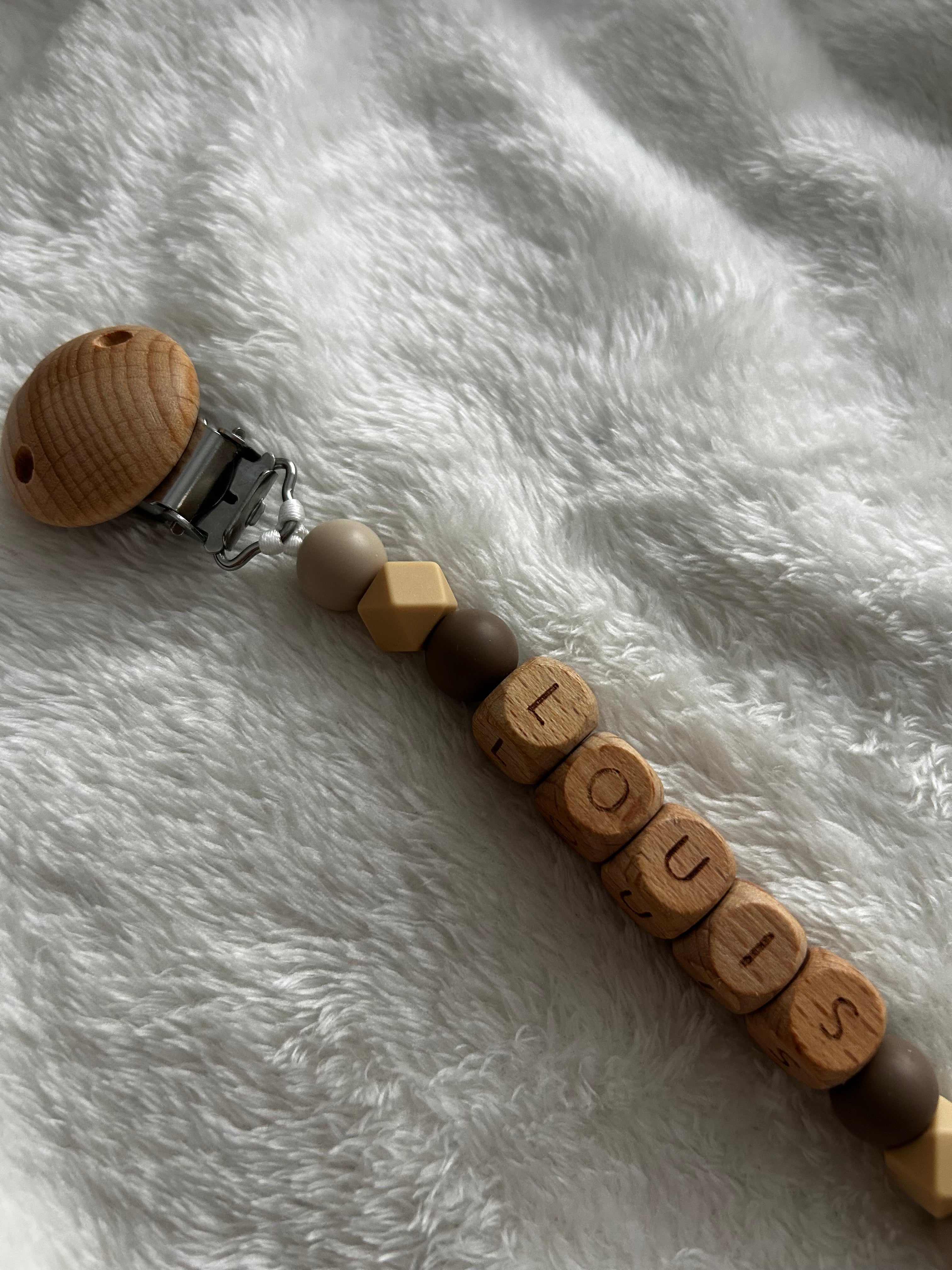 Accroche tétine personnalisé Bout'chou créatif