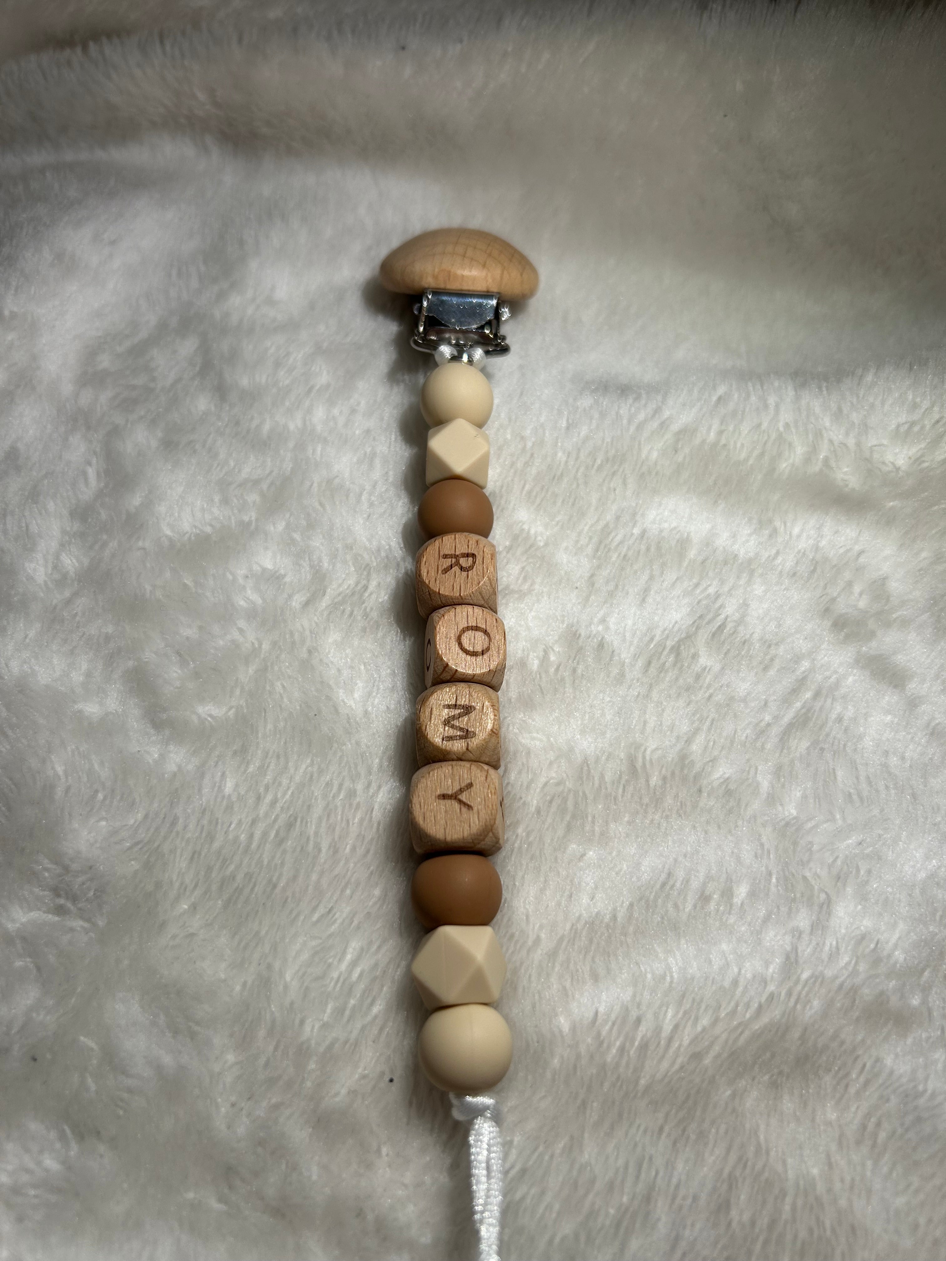 Accroche tétine personnalisé Bout'chou créatif