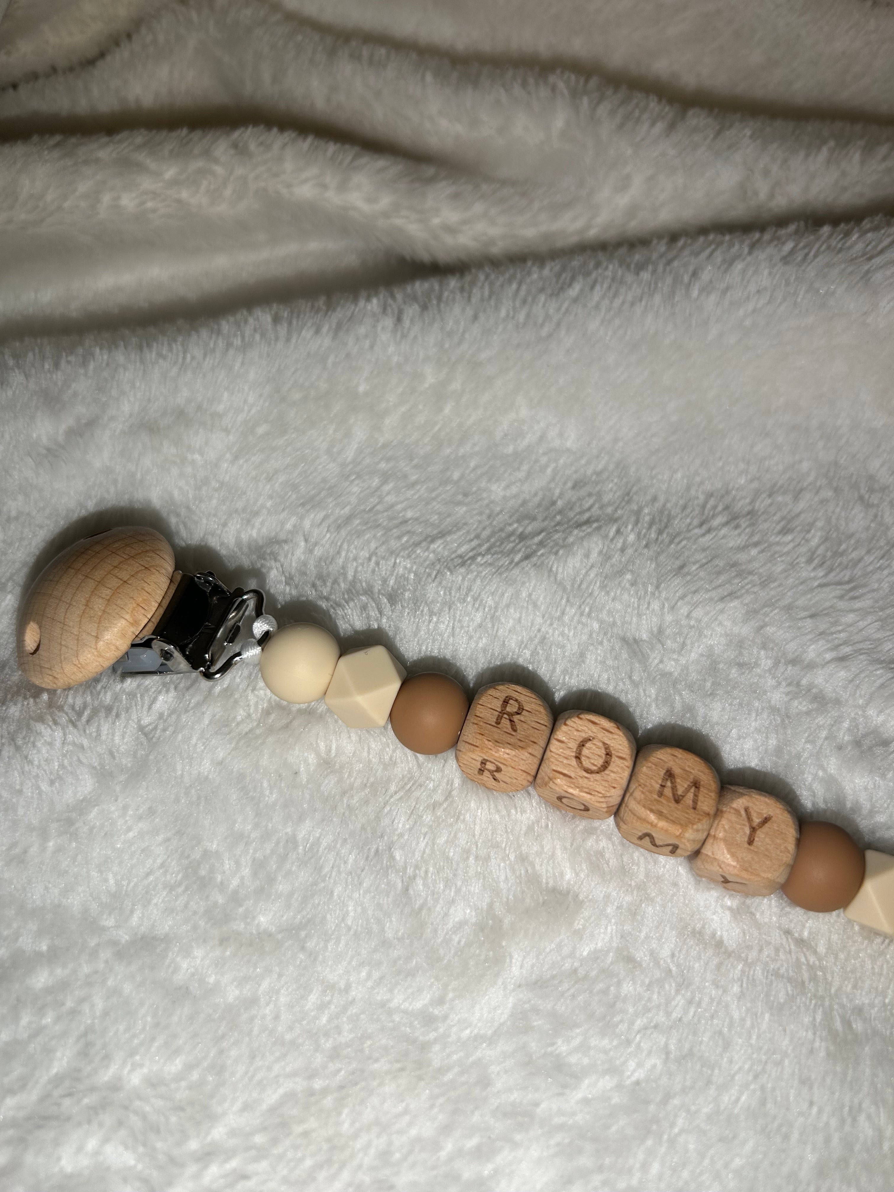 Accroche tétine personnalisé Bout'chou créatif